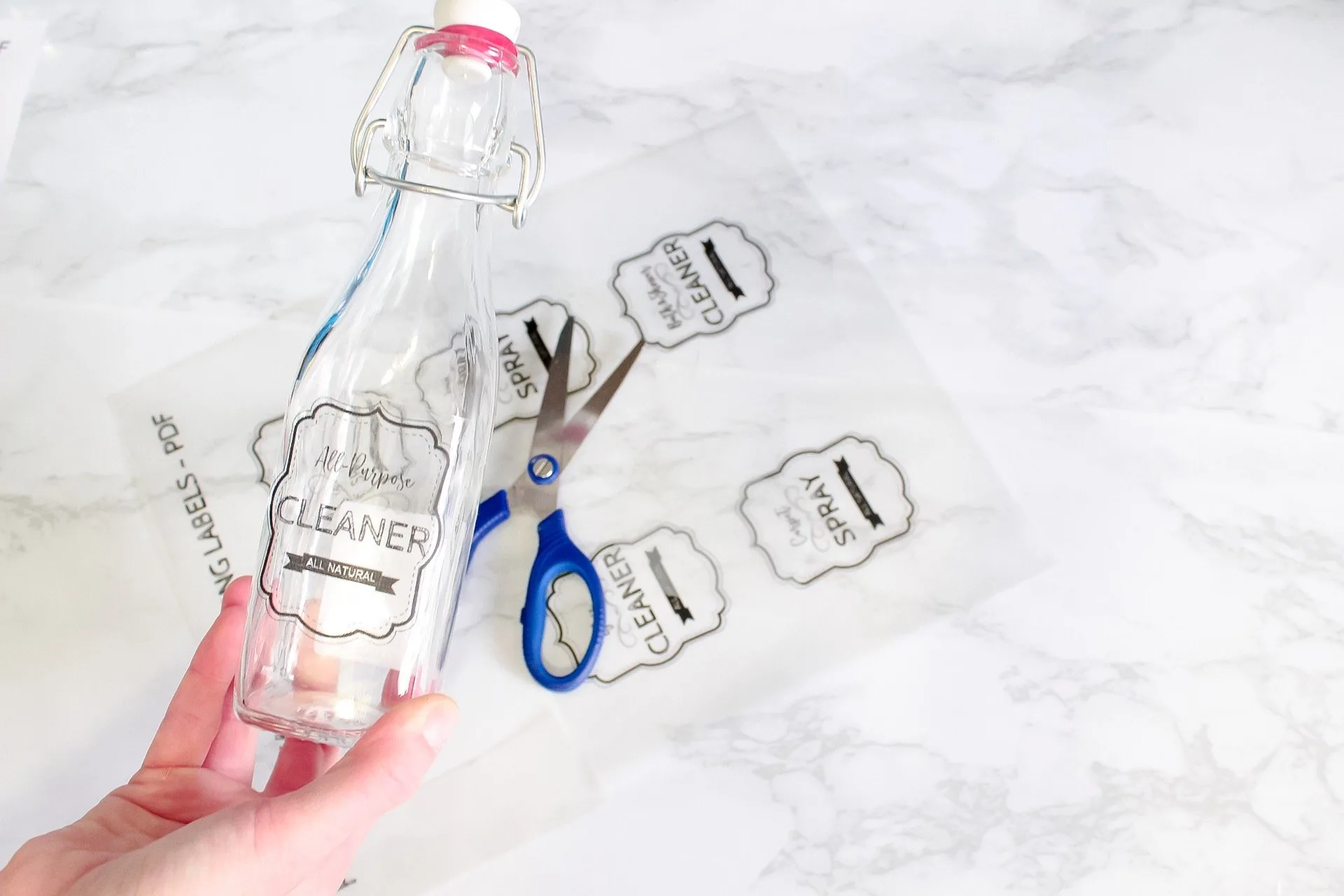 DIY Printable Label Sticker Paper &ndash; Cleaning Labels