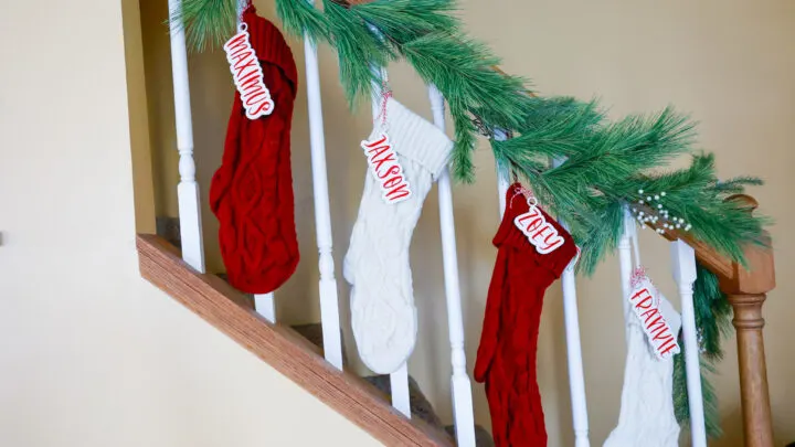 DIY Stocking Name Tags &ndash; An Easy Cricut Tutorial