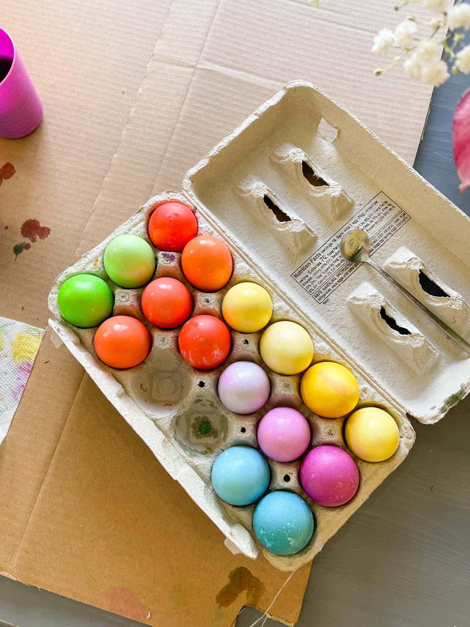 How To Dye Easter Eggs With Food Coloring – No Kit Needed!