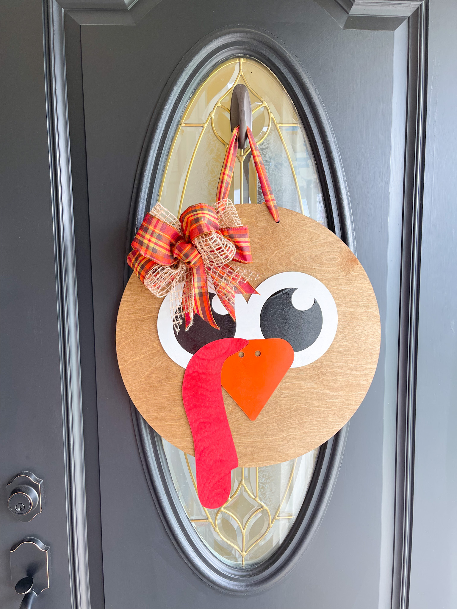 DIY Turkey Door Hanger + Free SVG File