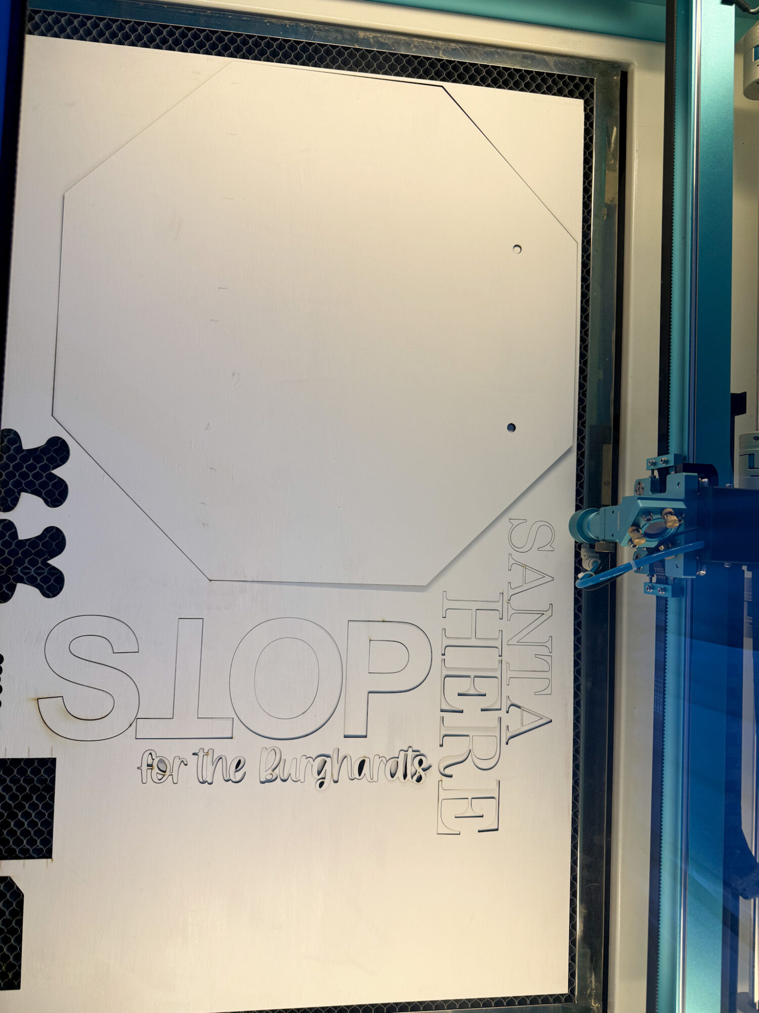 laser cut shapes and letters in Nova Plus 35 60W