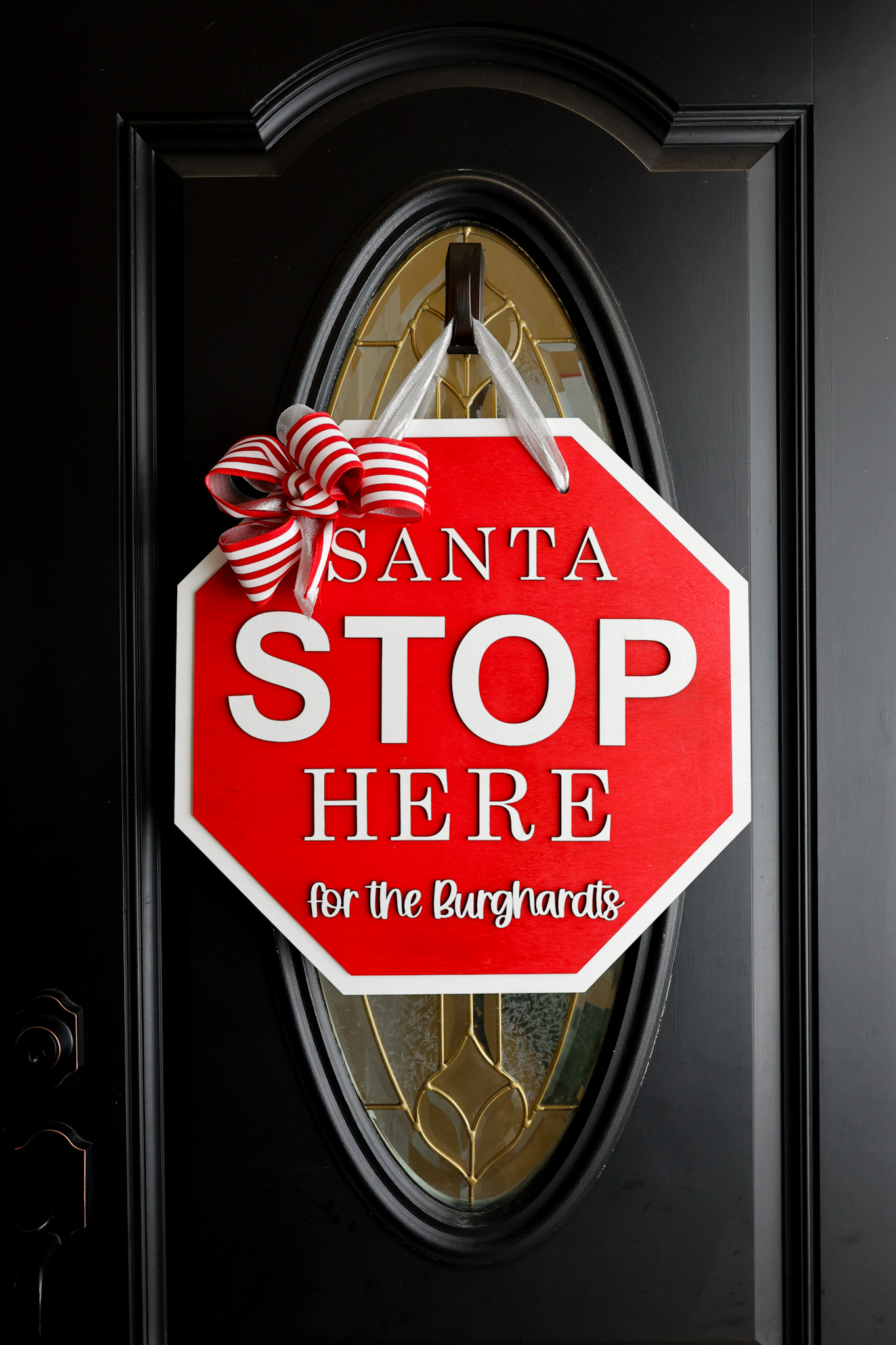 DIY Santa Stop Here Sign + Free SVG File