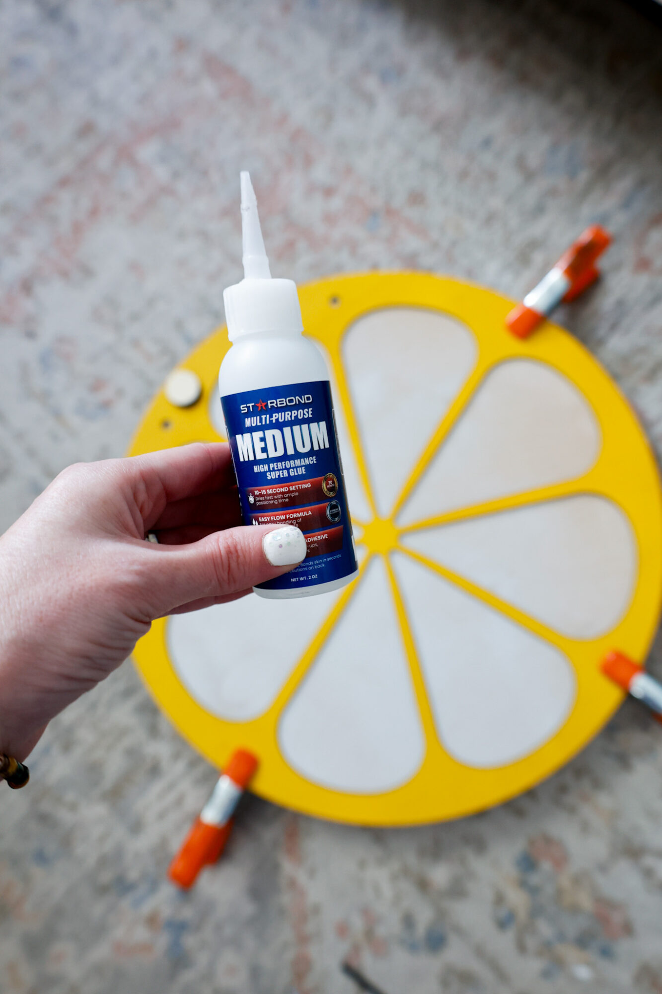 gluing wood layers together for laser cut wood sign