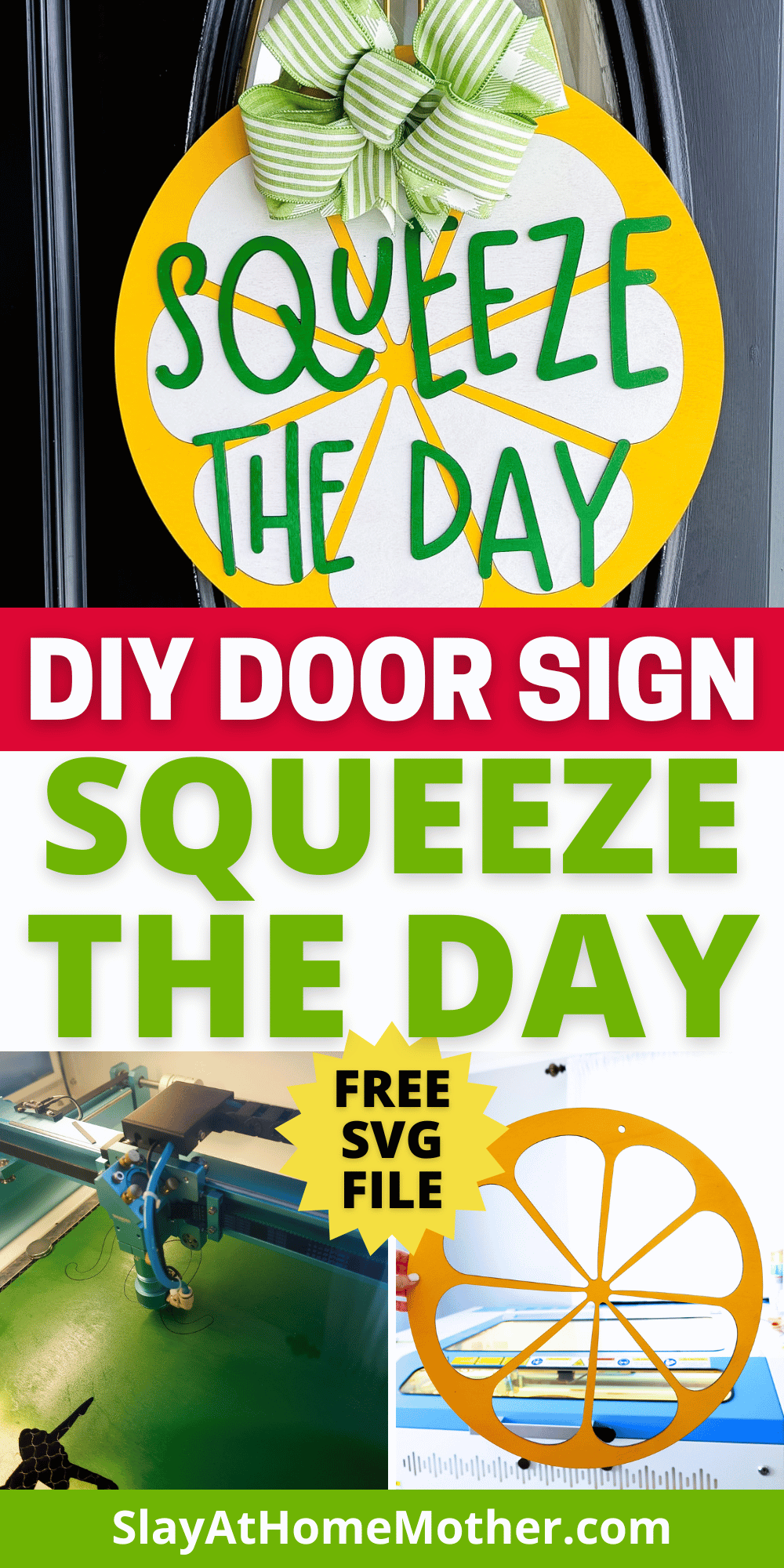 diy laser cut sign squeeze the day